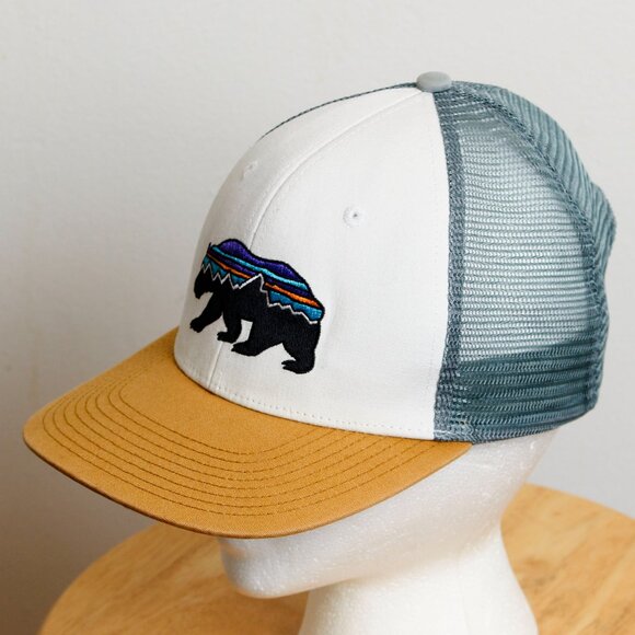 Patagonia Fitz Roy Bear Trucker Hat Mens OS Snapback - Picture 3 of 7